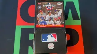 Бейсбольная коробка Topps Opening Day MLB 2018, часть 1!⚾