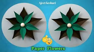 How To Make Flowers With Craft Paper Easy | Flower Making With Paper | Diy Flower Craft Ideas 🌻💐