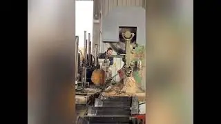 机械施工锯木板Mechanical construction saw wood board#decompression #machine