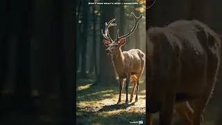 Majestic Guardian Deer in Nature 🦌🌿 | Forest Spirit of Harmony and Balance