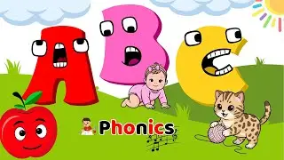 ABC Phonics Song | A Is for Apple 🍎 a aa Apple | A-Z Letter Sounds for Toddlers