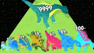 Dino Run 3D Dino Evolution - Level Up Dinosaur Max Level Gameplay (New Update)