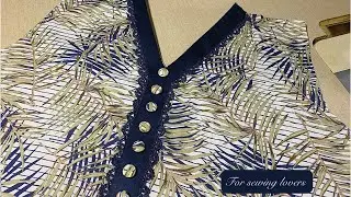 V Neck Design.cutting and stitching Samreen designs