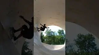 Skating FULL Pipe! #skateboarding #shorts