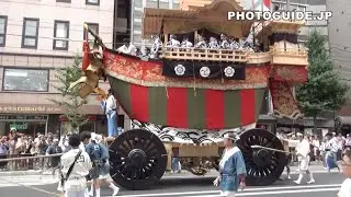Kyoto Gion Matsuri's New Boat Float at Ato Matsuri 2014 祇園祭・後祭 山鉾巡行・花傘巡行