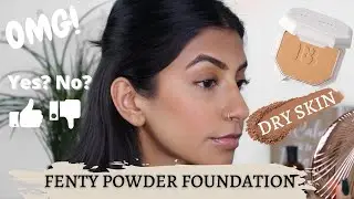 OMG...FENTY POWDER FOUNDATION | INDIAN & DRY SKIN