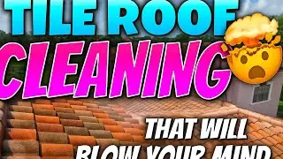 Tile Roof Cleaning That Will Blow Your Mind 🤯 #How to #roofcleaning #softwashing 