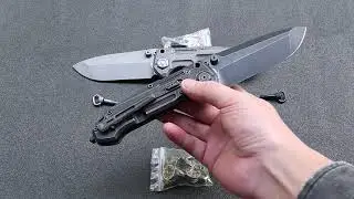 Titanium Folding Knife Tactical Heavy Blade Hunting Outdoor EDC Tool DISTRICT9