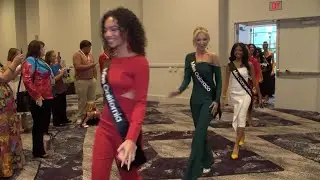 Parade of States: 52 Miss America contestants arrive for crown in Orlando
