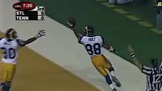Torry Holt catches his 1st career postseason TD reception in Super Bowl XXXIV | January 30, 2000