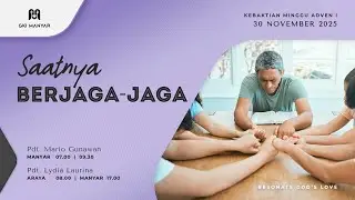 Kebaktian Minggu Adven I GKI Manyar, 30 November 2025 // 🔴 ONSITE & ONLINE