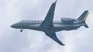 VT-SNP Gulfstream G200 Galaxy private jet landing 🛬 at Chennai airport @Chennaiaviation360