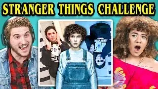 COLLEGE KIDS REACT TO STRANGER THINGS PHONE CHALLENGE (#UpsideDownChallenge)