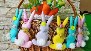 Easter bunny garland DIY, Spring garland, Easter decorations, Easter banner, Easter mantle decor