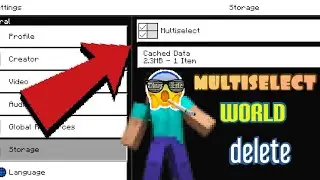 how to multiselect world delete in minecraftpe 1.19+ ||  kaise ek bar mai world delete karre