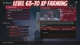 Sword Art Online Last Recollection Level 65-70 XP Farming