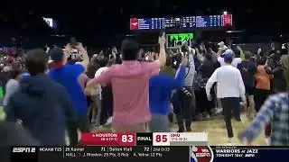 SMU Students Storm the Court After Beating Houston