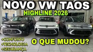 NOVO VW TAOS HIGHLINE JÁ 2026 EM DETALHES | O que Mudou no SUV concorrente de Compass e T-CROSS!!!