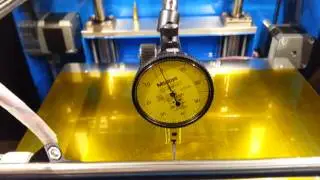 Omron end-stop switch on 3D printer Z-axis homing repeatability test