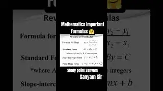 Mathematics Important Formulas 🤗#viral #ytshorts #maths #shorts #shortsfeed #shortsviral #short