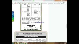 Evacuee Trust Property Board ETPB Jobs 2023  www etpb gov pk