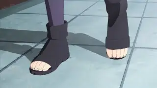 Boruto - Sarada's feet close up