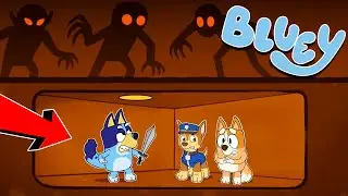 BLUEY CONSTRUYE un BUNKER SECRETO CONTRA los MONSTRUOS | Las Aventuras de BLUEY en ROBLOX!