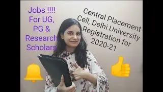 CENTRAL PLACEMENT CELL | DELHI UNIVERSITY | REGISTRATION PROCESS HAS STARTED FOR 2020-21 |