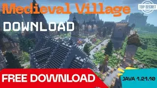 Minecraft Medieval Village World Download [ JAVA 1.21.10 ] FREE DOWNLOAD