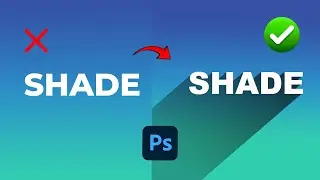 How to create long shadow text in PHOTOSHOP