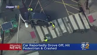 Driver In Hoboken Crashes, Then Hits Pedestrian