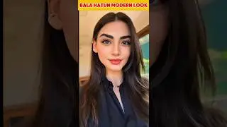 Bala Hatun turkish actress modern look #ozgetorer #balahatun #kurlusosman #shorts #turkish