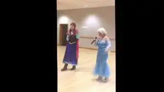 Party Princess For Hire - Elsa & Anna sing 'Let it go' at a children's birthday party on 16th May 15