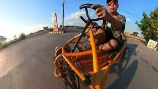 My First Custom Built Go Kart ATV Pinoy Style.  Go for a ride..