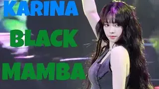 AESPA BLACK MAMBA🐍KARINA FANCAM 📽 [ Kwangwoon University & Music Bank Commute 240524]