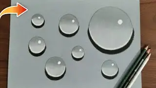 Water Drops 3d illusion drawing | #trending #art #illusion 