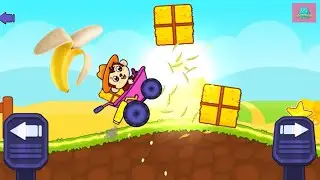 Cute Cartoon Racing Game for Kids 🚗🍌 | Fun & Entertainment
