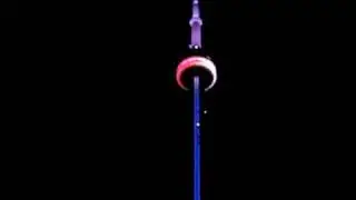 CN Tower 16.7million colours on 1330 LED panels