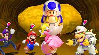 Mario Party 6 - Lucky Minigames - Peach vs Her BoyFriends