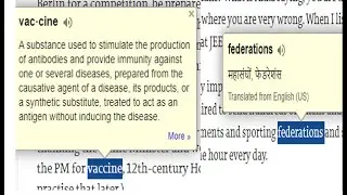 How translate selected text in Chrome Browser | English to Hindi | English to English | English to -