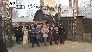 Auschwitz survivors and families attend anniversary ceremony