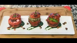 Mr. Cee's Cooking Experiment-Vegan Stuffed Tomatoes featuring Mr. K's Wine Pairings