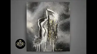#853 Acrylic Abstract Art Female Body Painting /  Body Paint Art #femalebodypainting  #abstract