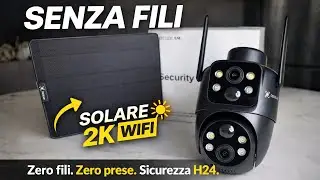 COCOCAM Q3 Recensione 🔒 Telecamera Solare WiFi 6 con Doppio Obiettivo 2K | Sicurezza Senza Fili