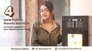 4-Lane Automatic Commercial Coffee Vending Machine | For Showrooms & Offices | All details Covered