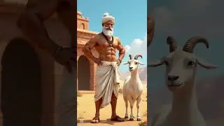 দাদা ও দাদার ছাগলের বাড়ি #funny #ai #animals #cartoon #animation #goat  #trending #grandfather
