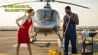 CEO Laughed at the Janitor: “Fly This Helicopter, I’ll Marry You” — the black single dad shocked her