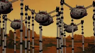 war of the worlds Goliath style, opening fan animation