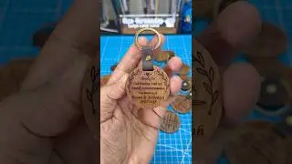 Engraving Key Rings on a Template Jig. On my AEON Mira 7 Laser! #aeonvip @AeonLaserUSA