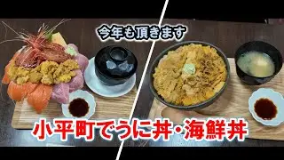 今年も頂きます。北海道グルメうに丼を小平町に行って来ました。